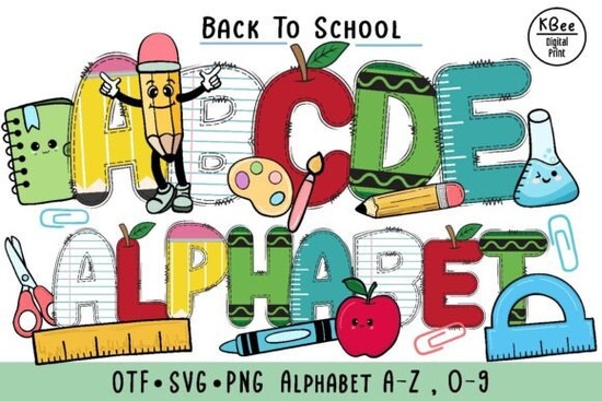 Back to School Doodle Font